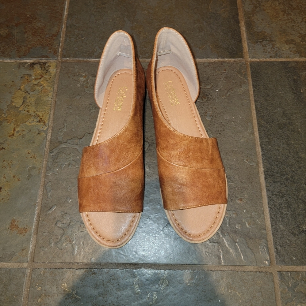 Catherine Malandrino Theorie Cognac 8 Sandals